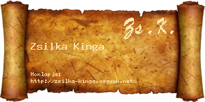 Zsilka Kinga névjegykártya